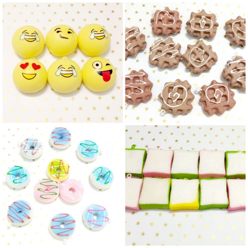 GIÁ SỈ 10 em squishy đồ chơi mềm bóp giảm căn thẳng