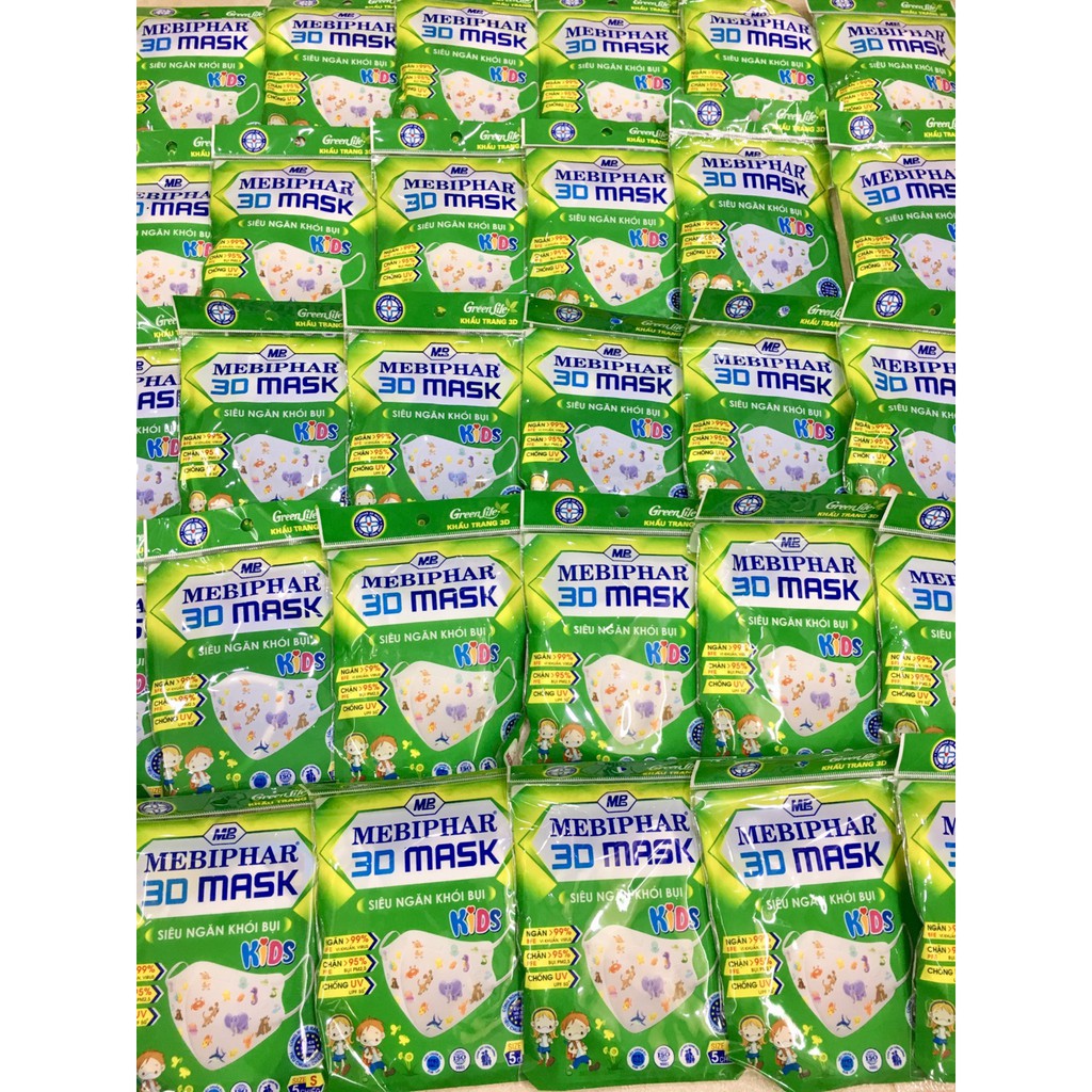 [Hết] KHẨU TRANG MEBIPHAR 3D MASK [KID] 5 CHIẾC/TÚI | BigBuy360 - bigbuy360.vn