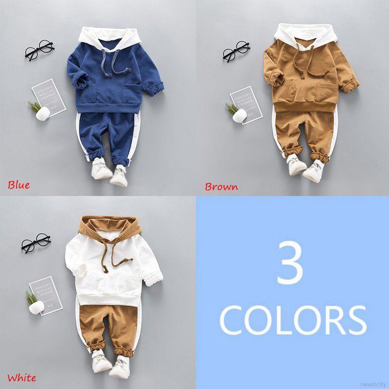 Bộ áo hoodie + quần dài in họa tiết xinh xắn cho bé trai