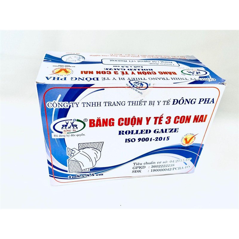 Băng gạc cuộn y tế Đông Pha hộp 50 cuộn