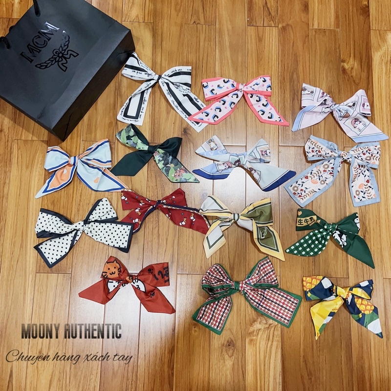 khăn lụa quấn túi buộc tóc các mẫu