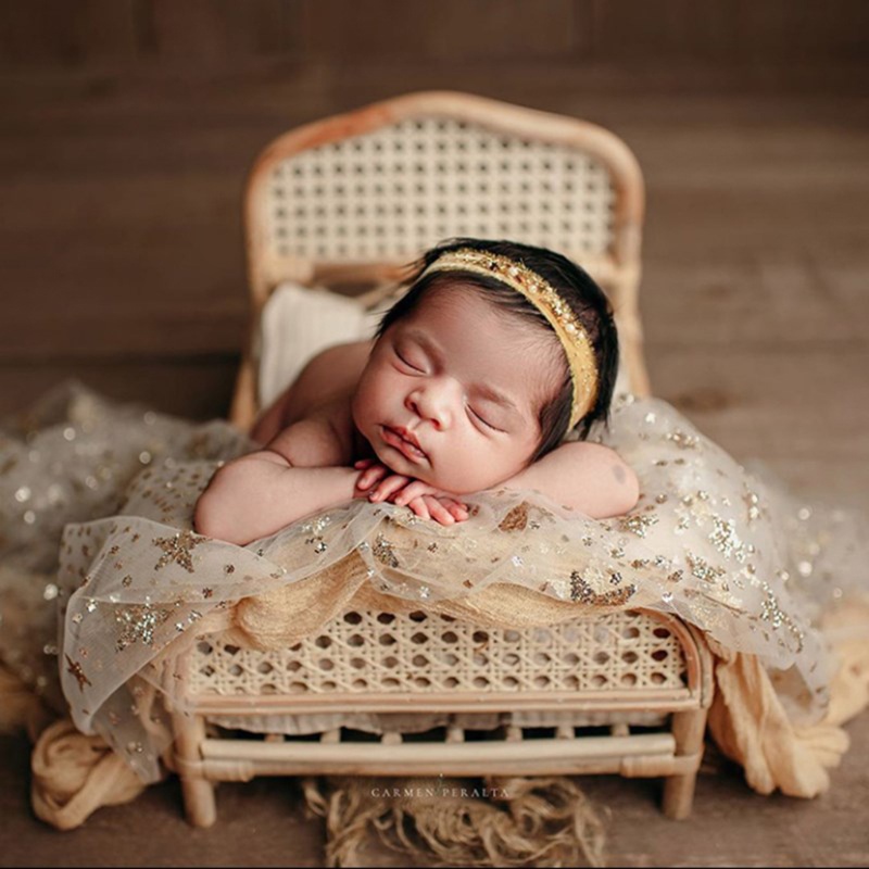 Chăn Lưới Họa Tiết Bầu Trời Sao Làm Phông Nền Chụp Ảnh Cho Bé Sơ Sinh