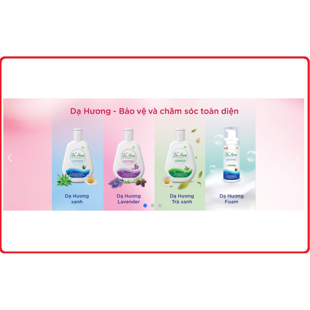 Dung Dịch vệ Sinh Phụ Nữ DẠ HƯƠNG Chai 100ml