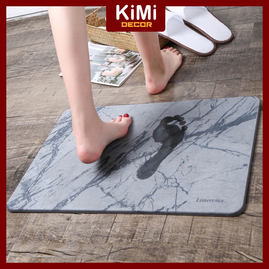 Thảm Đá Nhật Siêu Thấm Hút Chống Trơn Trượt Tiện Dụng Sử Dụng Cho Phòng Tắm, Nhà Vệ Sinh