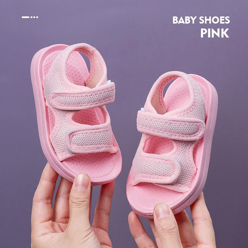 Sandal quai dán Cheerful Mario, dép cho bé trai bé gái chống trơn trượt chính hãng QDM2