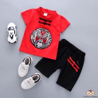 ✿BB-New Year Clothes For Boy Baby Clothes Set Chinese Style Fashionable 2PCS