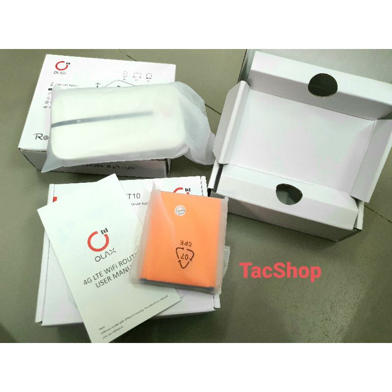 Bộ phát Wifi 4G LTE Olax MT10 Tốc độ 150Mbps, Dung lượng pin 3000 mAh chính hãng.