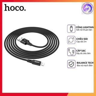 Cáp sạc nhanh hoco du10 max dây dù 3.0a - dài 2m - cổng kết nối lightning - micro usb - type-c