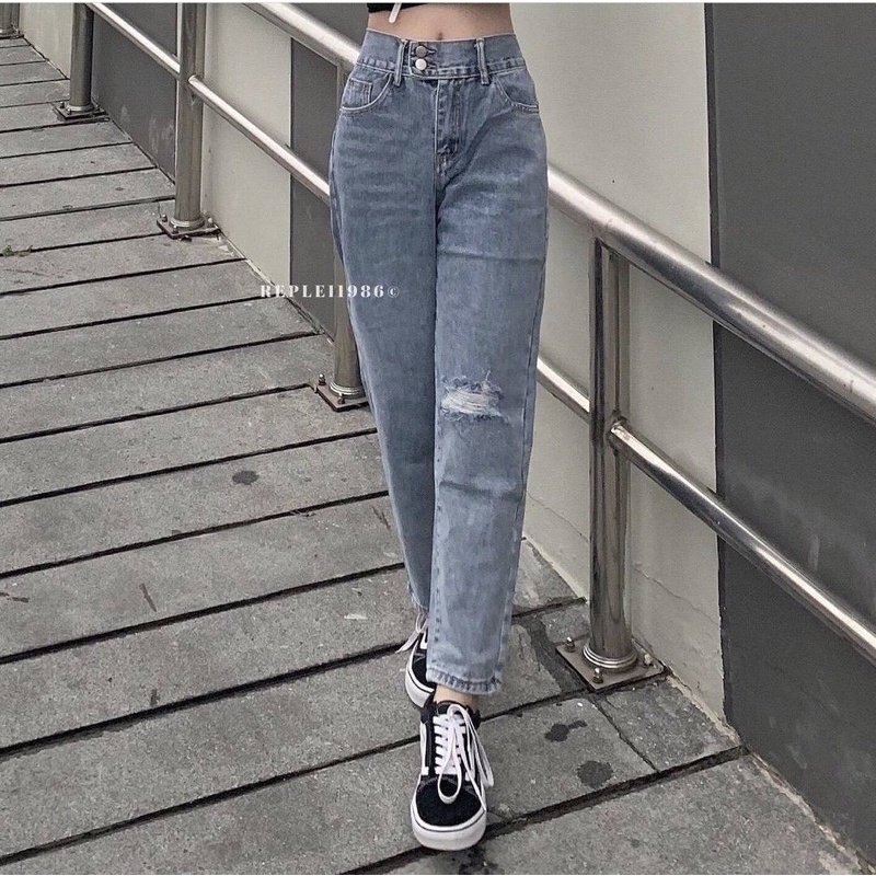 Quần Bagyy lưng cao 2 nút | BigBuy360 - bigbuy360.vn