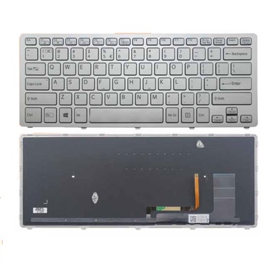 Bàn Phím Laptop SONY SVF-15N ( MÀU BẠC + CÁP THẲNG NẰM GÓC )