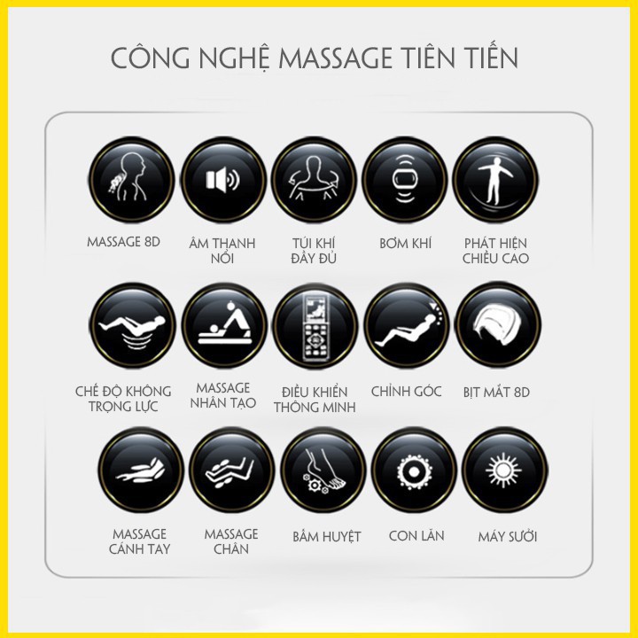 [VIDEO THẬT] Ghế Massage Toàn Thân Cao Cấp Công Nghệ Nhật Bản (Massage 8D, Bấm Huyệt, Âm Nhạc Thư Giãn)