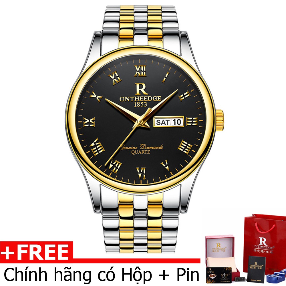 (CHÍNH HÃNG) ĐỒNG HỒ NAM ONTHEEDGE R-59 CLASSIC DÂY THÉP KHÔNG GỈ HIỆN LỊCH THỨ NGÀY | BigBuy360 - bigbuy360.vn