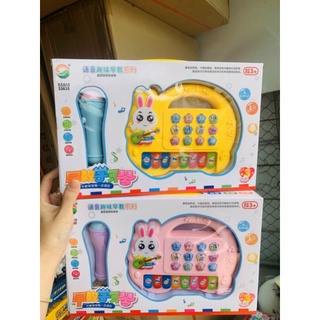 ❤đồ chơi trẻ em ❤freeship❤ đồ chơi đàn piano hình thỏ kèm micro dễ thương cho bé