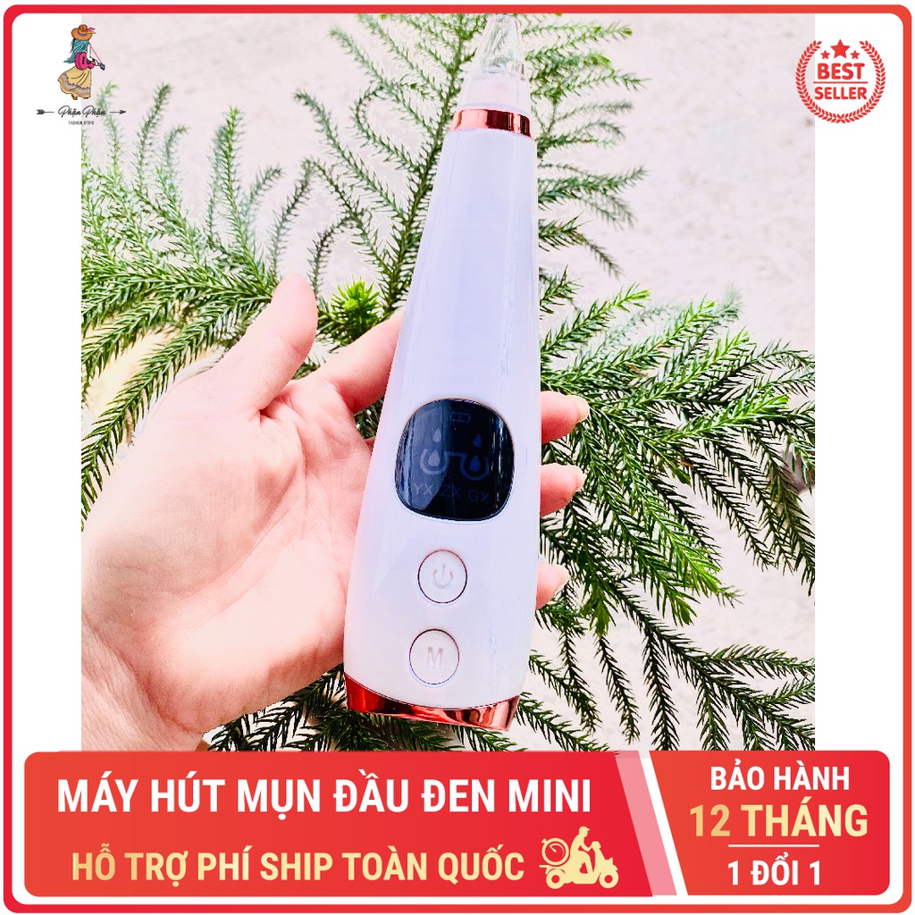 Máy hút mụn đầu đen Kangnian mini cầm tay 6 đầu hút làm sạch lỗ chân lông Phặn Phặn