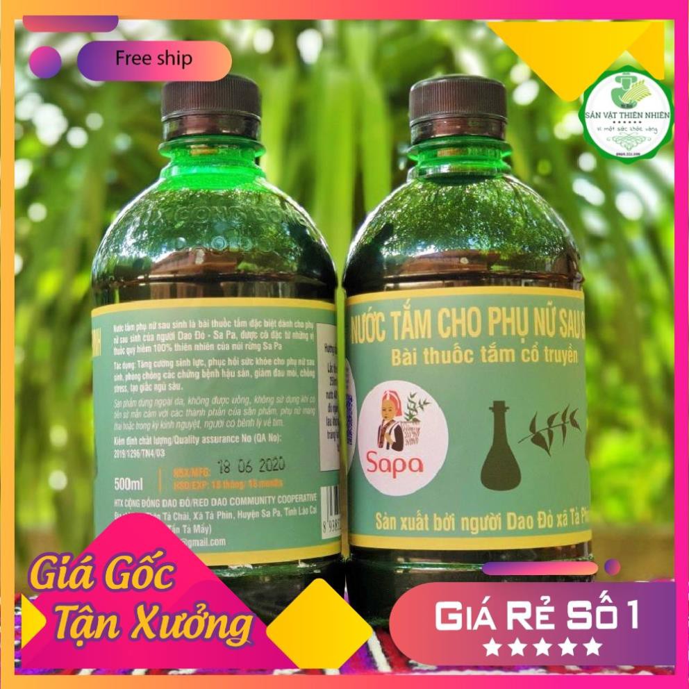 Nước tắm thảo dược Dao Đỏ sau sinh phục hồi sức khỏe phụ nữ sau sinh hiệu quả 100% tiện dụng