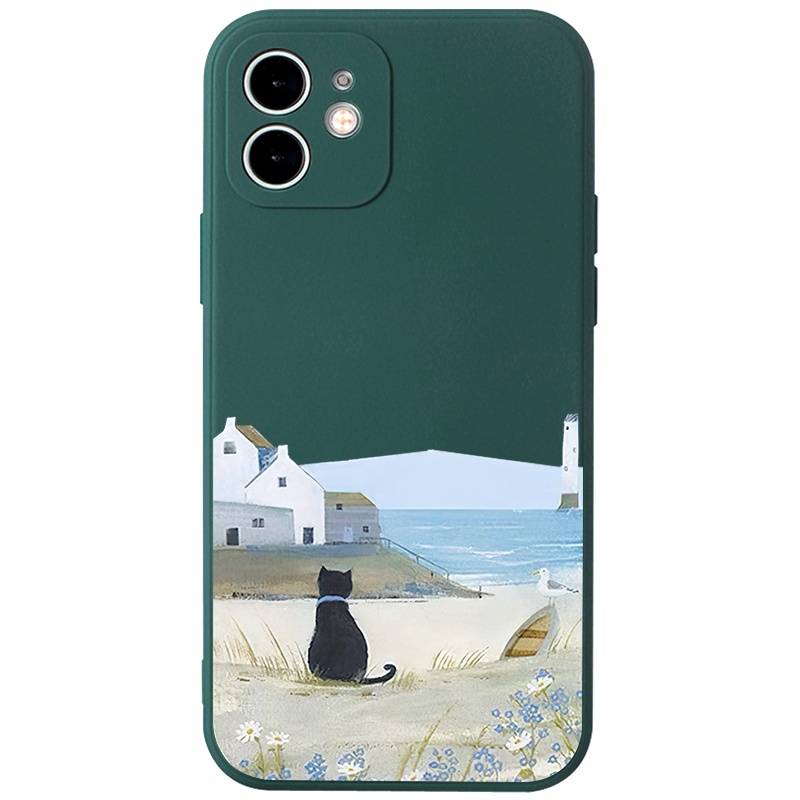Ốp lưng GUMAN mềm chống bẩn ngộ nghĩnh dễ thương đẹp cho iPhone 14 13 12 11 Pro Max SE 2020 X XR XS 8 7 ip 6S 6 Plus kute XYB583