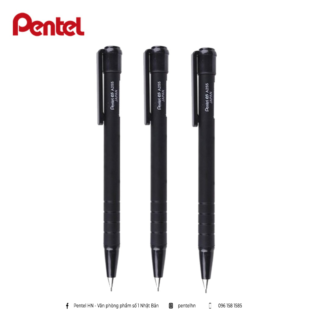 Bút Chì Kim Bấm Pentel A255 Ngòi 0.5mm Tiện Lợi - Nhập Khẩu Từ Nhật Bản