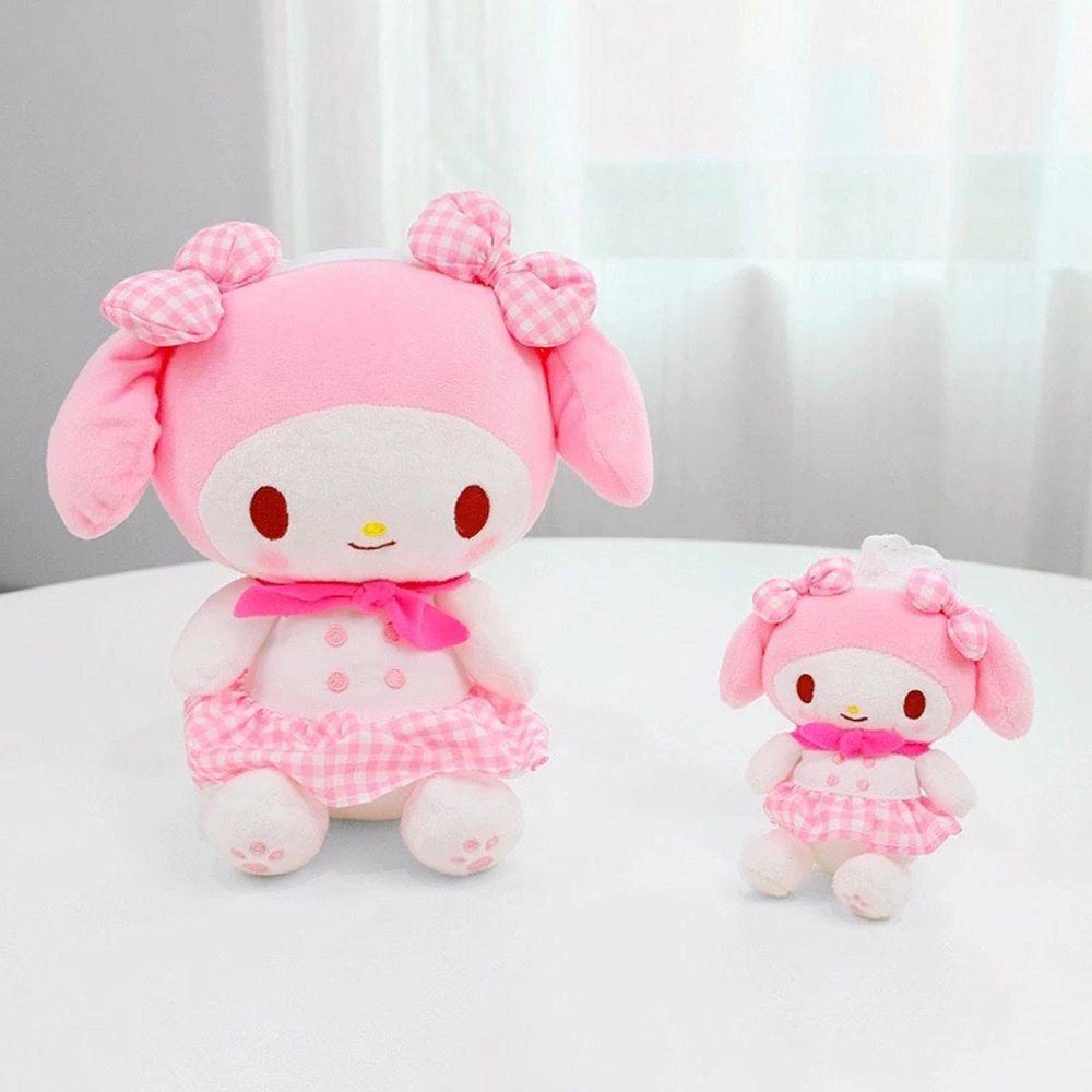 REBUY1 Búp Bê Nhồi Bông Kuromi Hoạt Hình My Melody Dễ Thương Trang Trí Túi Xách / Móc Khóa