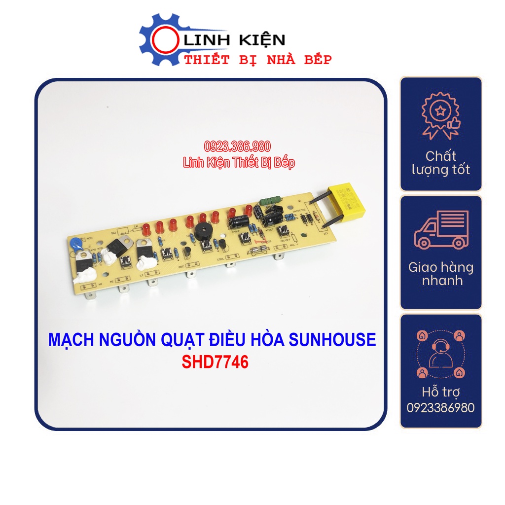 Mạch quạt điều hòa hơi nước Sunhouse SHD7746