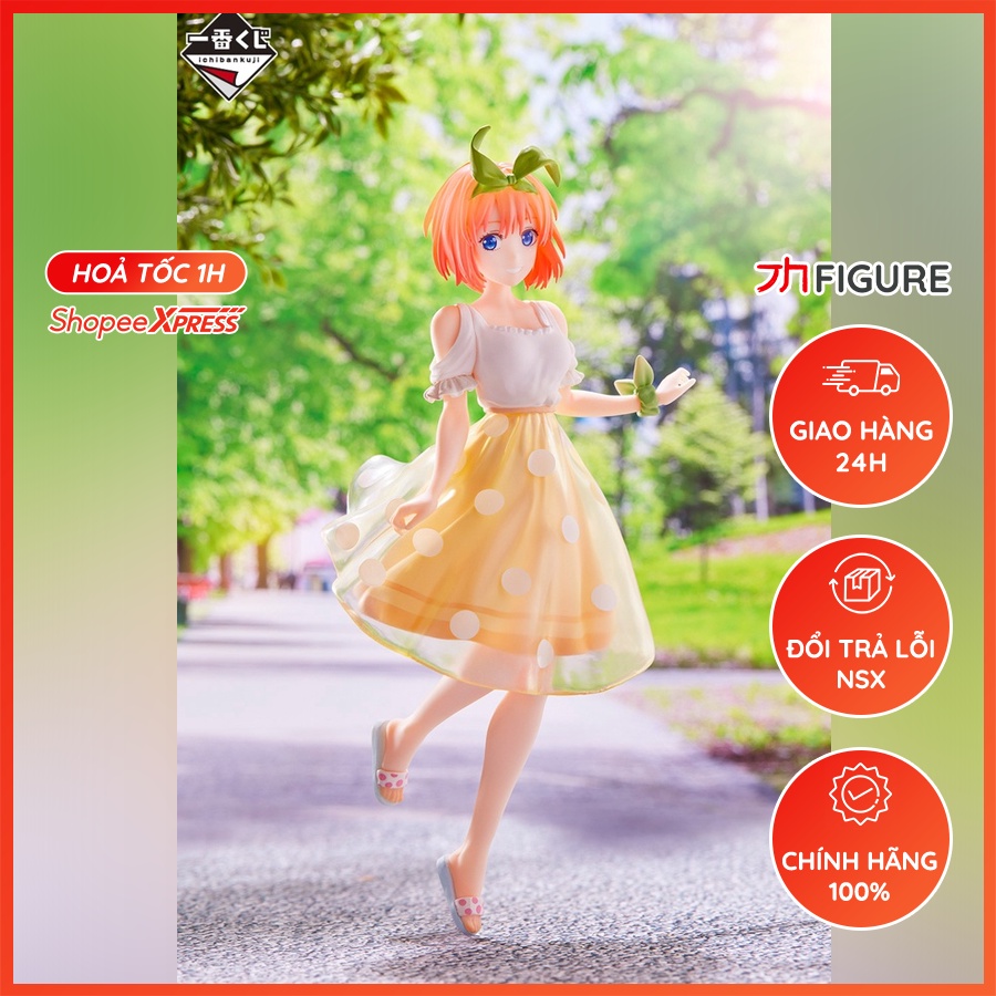Mô Hình Chính Hãng Anime Gotoubun, Nhà Có 5 Nàng Dâu, Nakano Yotsuba, Ichiban Kuji Giải D, Bandai