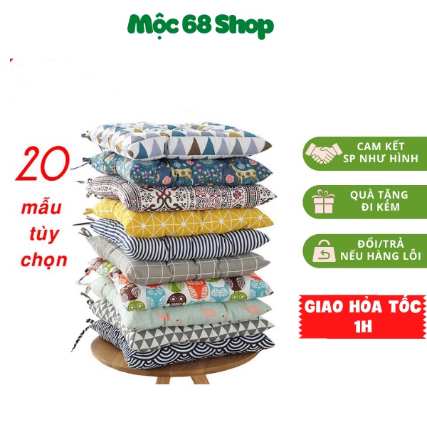 Nệm Ngồi Bệt, Đệm Ghế Văn Phòng, Ghế Café Trang Trí - Padded Seat Cushion, Chair Cushion