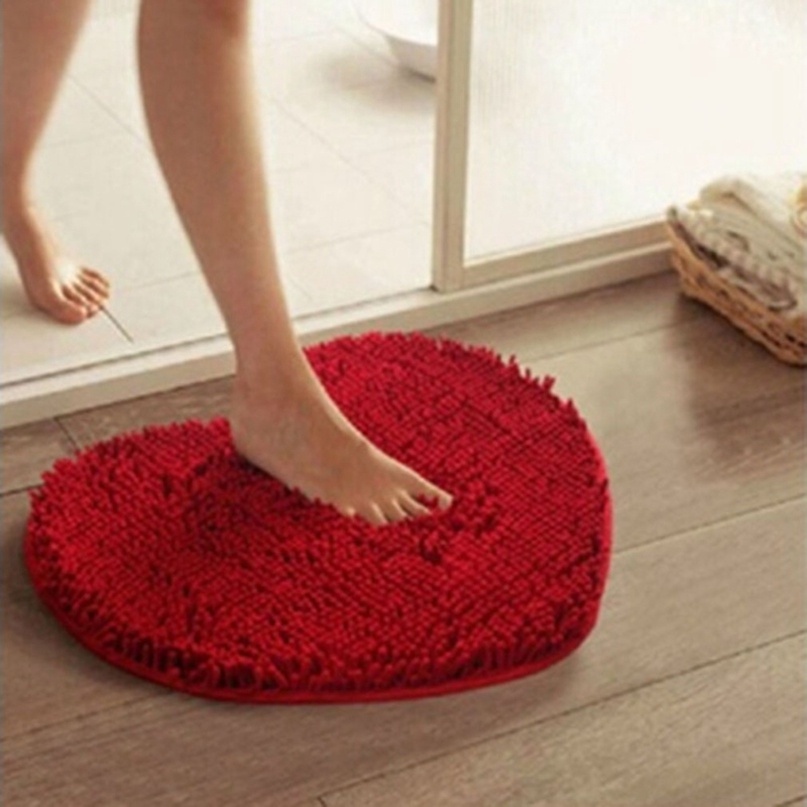 Thảm Lót Sàn Nhà Hình Trái Tim Xinh Xắn