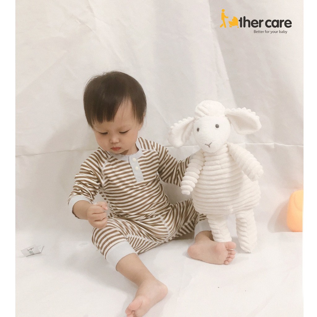 Bộ Quần áo trẻ em FatherCare Nẹp trụ DT - Kẻ phối túi FC809