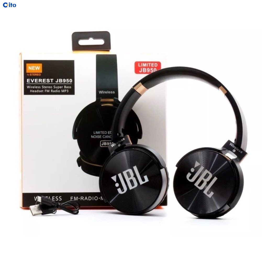 JBL 950 Không Dây Bluetooth Tai Nghe Stereo Âm Nhạc Có Thể Gập Lại Tai Nghe