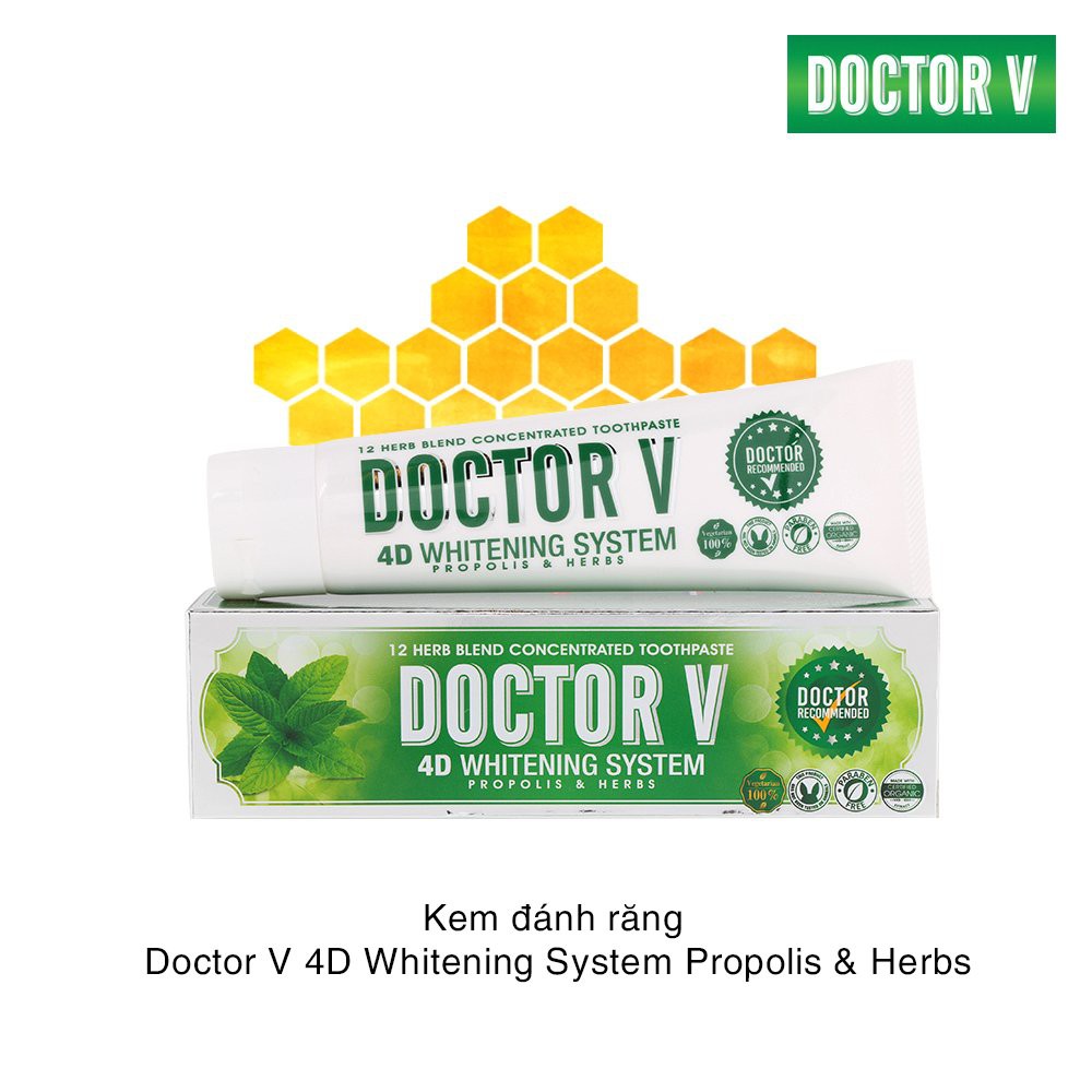 Kem đánh răng 100% thảo mộc Doctor V M450