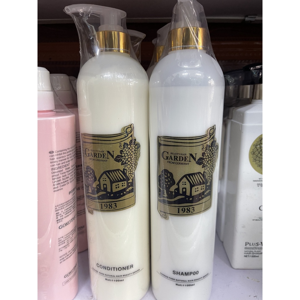 Cặp Dầu gội xả siêu mềm mượt Garden Đức 1100ml x2