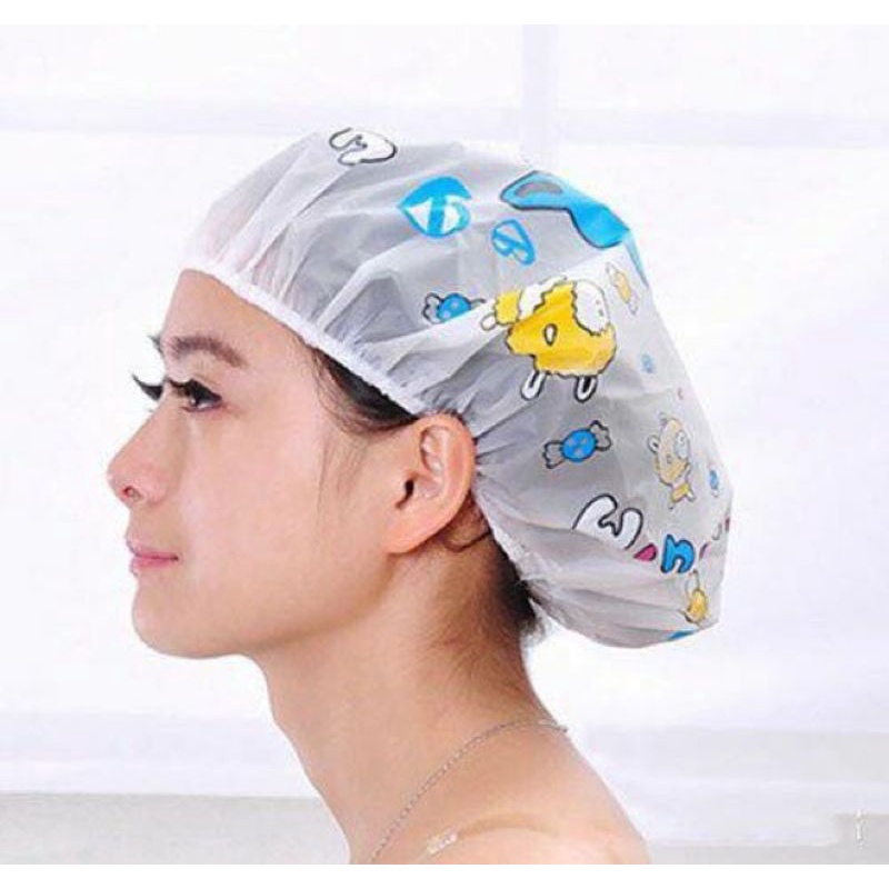 Mũ chụp tóc,ủ tóc khi tắm chống thấm nước