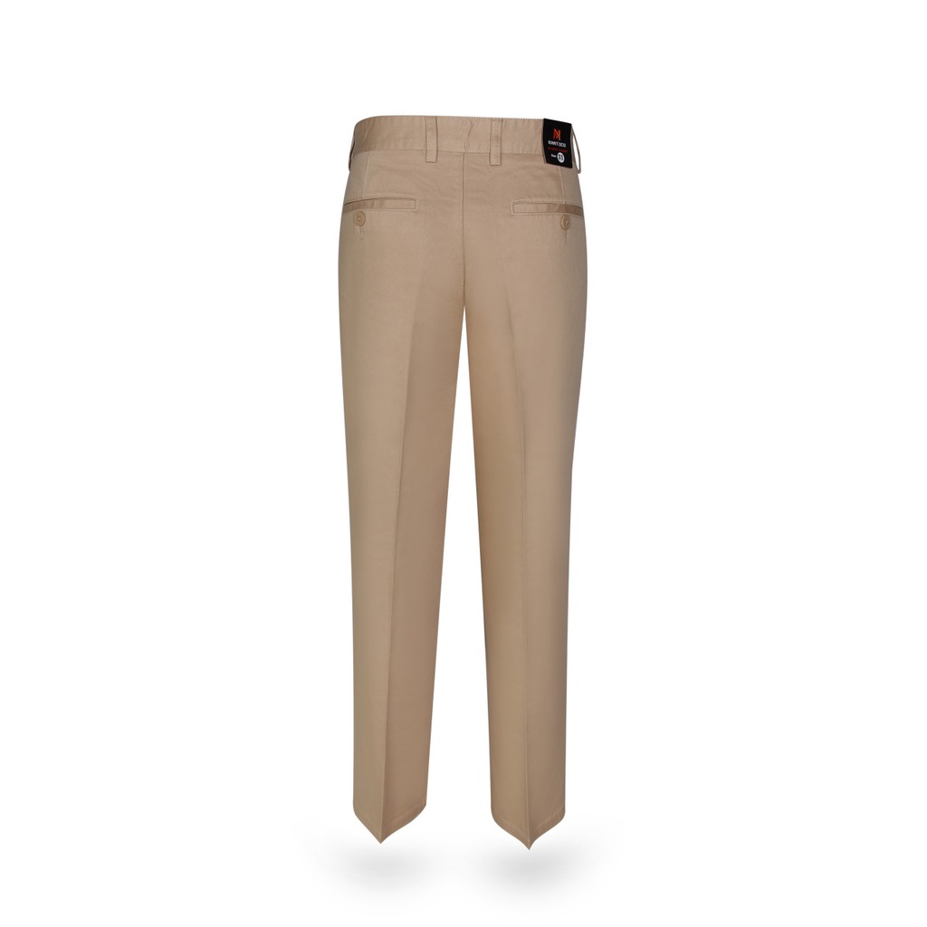 Quần Kaki nam Khatoco không ly màu be mã Q2M528R0-INMA006-2107-0