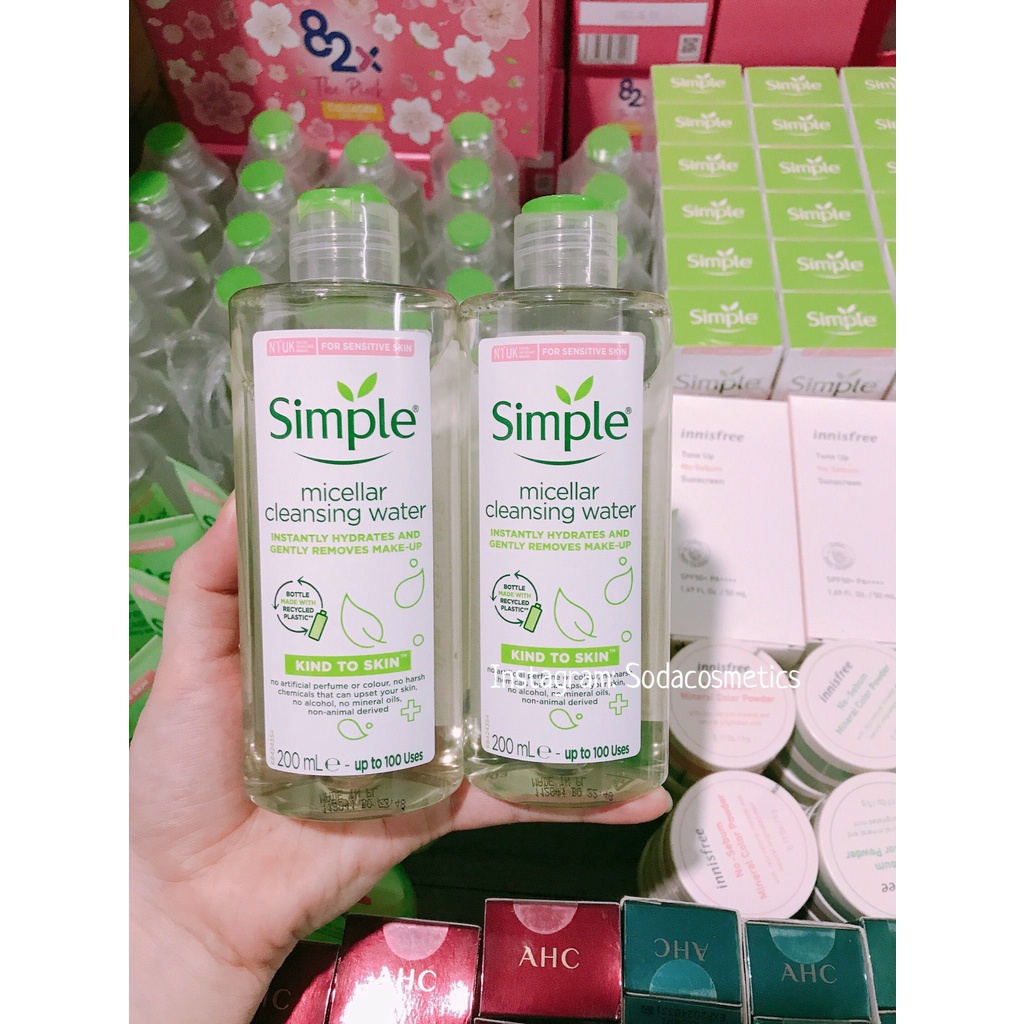 Nước Tẩy Trang Simple Micellar Cleansing Water 200ml