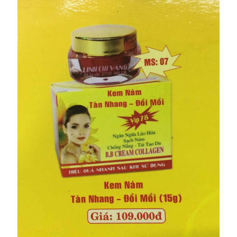 Kem nám, tàn nhang LINH CHI VÀNG 15g