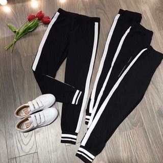 Quần Legging Da Cá 1 Sọc