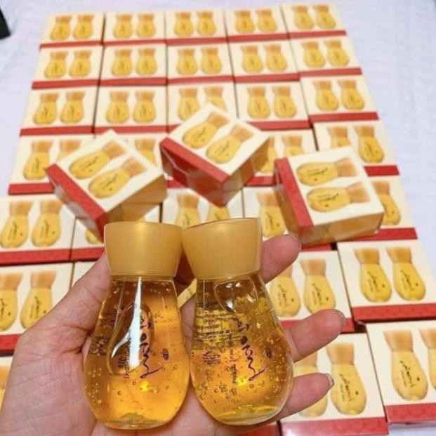 Bộ serum vàng 24k mini dưỡng trắng da chống lão hóa mờ thâm nám Labelage Hàn Quốc 30mlx2 lọ