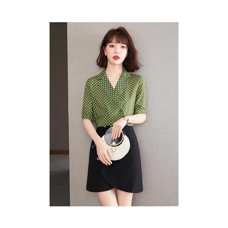 GT7338 Áo chiffon nữ hè tay ngắn hàng nhập