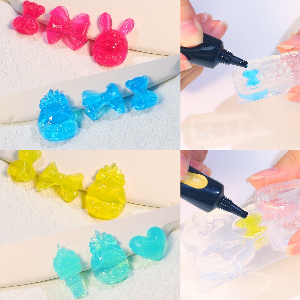 Gel vẽ nổi 5D nhiều màu sắc trang trí móng