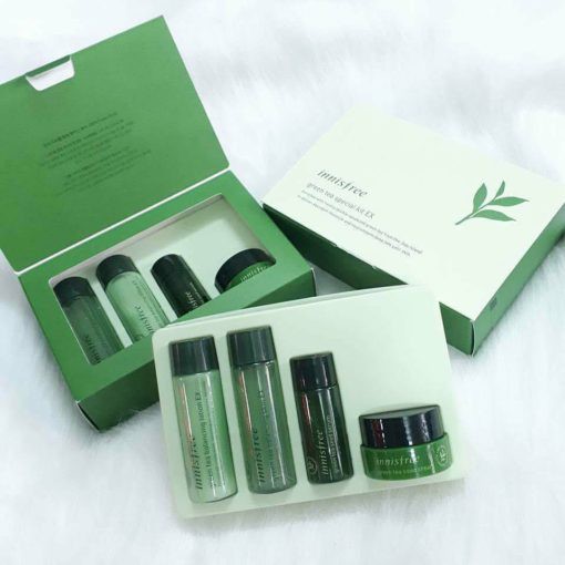 Bộ Kit Dưỡng Da Mụn Cấp Ẩm Innisfree Green Tea Special Kit EX