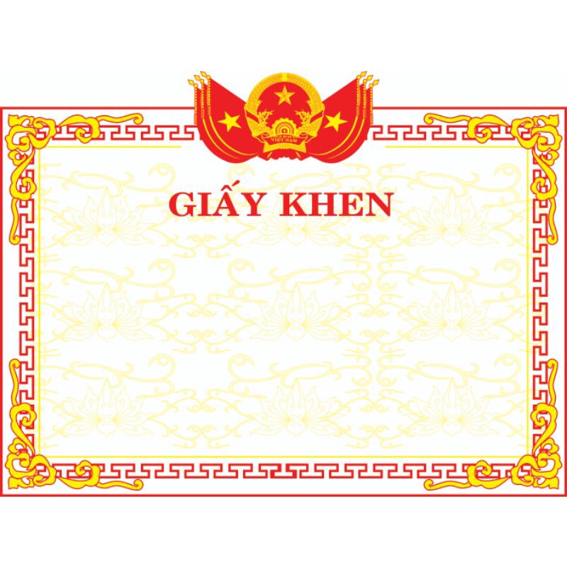 Giấy khen TH-THCS-THPT thiết kế riêng