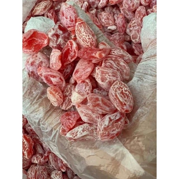 Oliu đào hồng sấy dẻo vị chua ngọt Đà Lạt