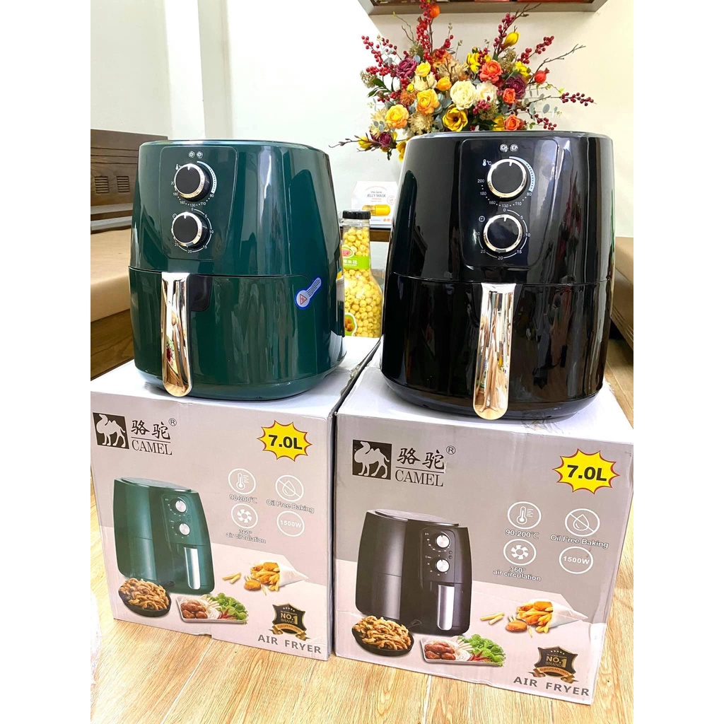 Nồi chiên không dầu Camel 7L/10L/12L  Bảo hành chính hãng 12 tháng, lỗi 1 đổi 1.y