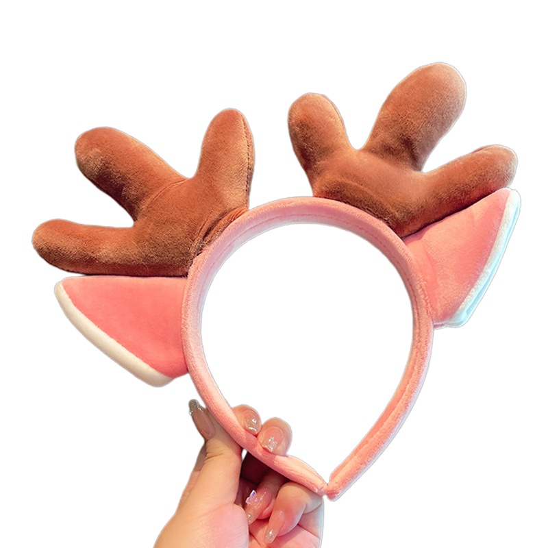 Flgo Băng Đô Cài Tóc Rửa Mặt Hình Tai Hươu Hoạt Hình Dễ Thương