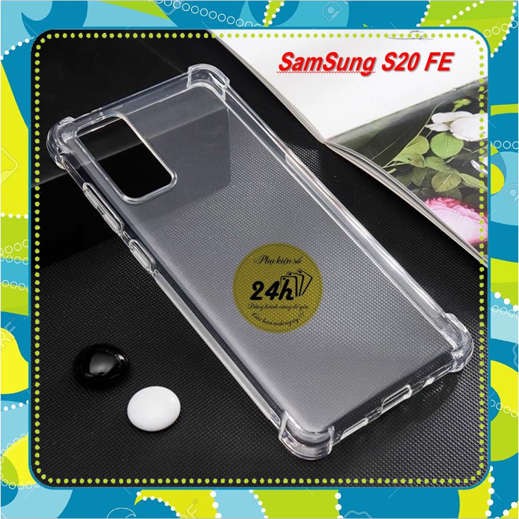 Ốp Lưng Samsung Galaxy S20 FE dẻo trong suốt bảo vệ chống sốc 4 góc cao cấp