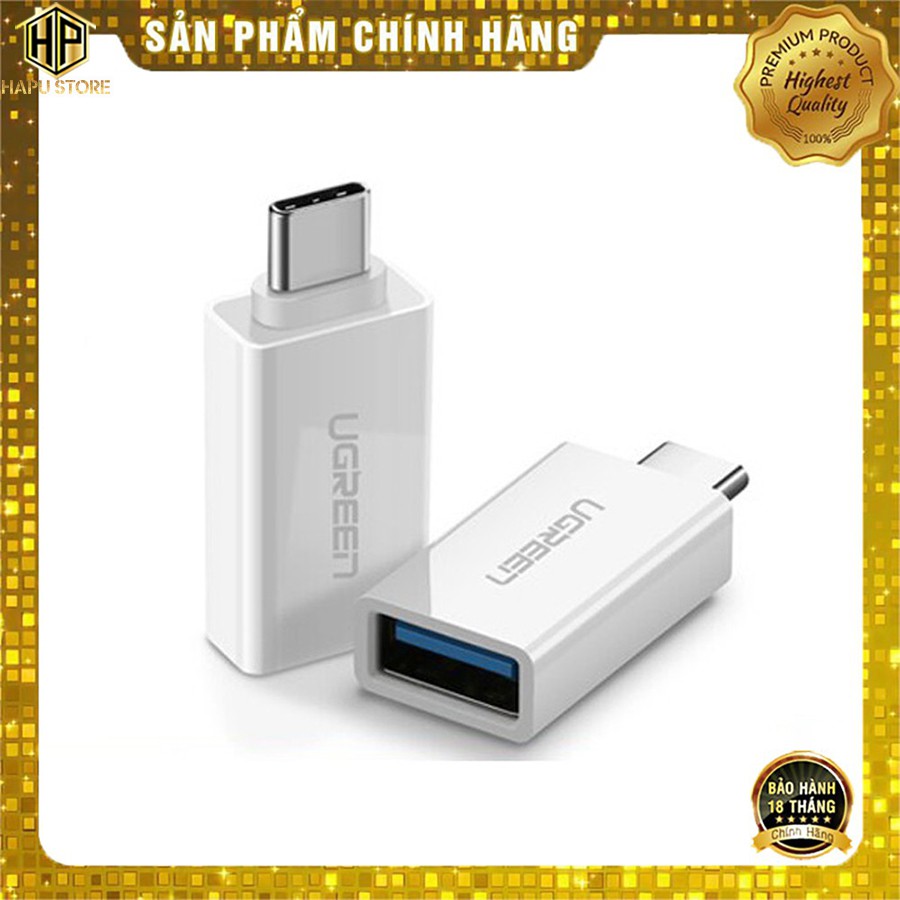 Đầu chuyển đổi USB Type C sang USB 3.0 Ugreen 30155 chính hãng - HapuStore