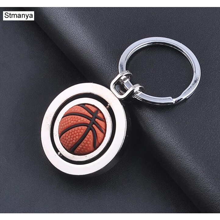 Móc Khóa Kim Loại Hình Quả Bóng Thể Thao