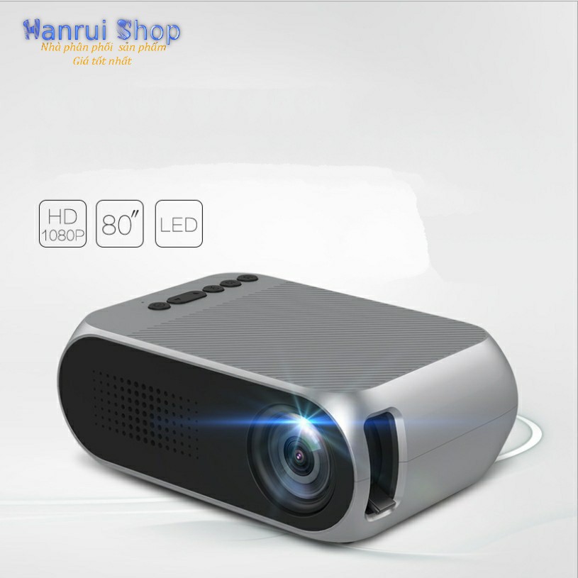 Máy chiếu mini YG320 led nhỏ gọn 1080p + tặng màn chiếu 100 inch - King Of Prussia