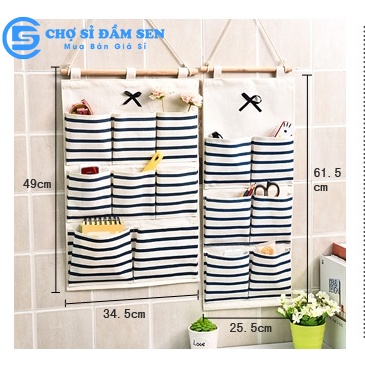 Túi vải treo tường chia ngăn ngăn lưu giữ vật dụng gọn gàng và tiết kiệm không gian G103-TuiVai