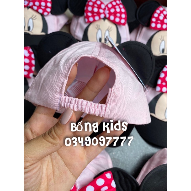 Mũ Bé Gái Minnie Hồng Mix Đen DN