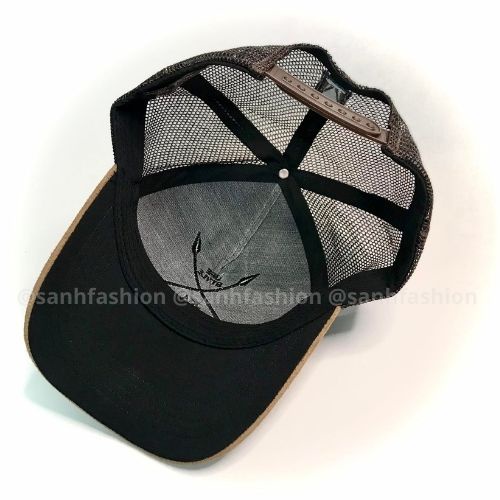 Mũ lưỡi trai thêu hình chữ LIFE STYLE Nón kết chất da lộn vá lưới thời trang cao cấp form unisex nam nữ K34